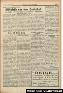 Südostdeutsche Tageszeitung, 22.3.1942