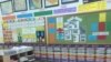 Učionice bez učenika. Prizor iz Osnovne škole Novi grad u Tuzli, zabilježen 17. aprila 2020.