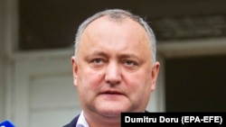 Președintele Igor Dodon în noiembrie 2017