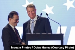 Klaus Iohannis și liderul PNL Ludovic Orban