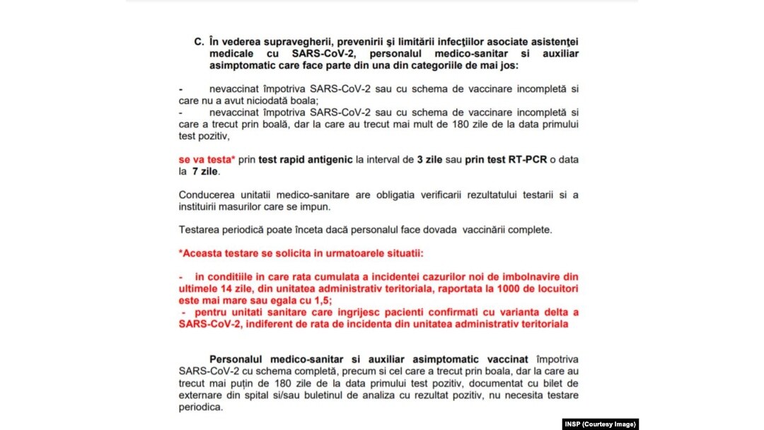Noua metodologie de pe site-ul INSP.