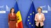 Maia Sandu, președinta R. Moldova, și Ursula Von Der Leyen, președinta Comisiei Europene, la Bruxelles, 18 ianuarie 2021