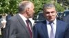 Armenia - Vachagan Ghazarian (R), President Serzh Sarkisian's chief bodyguard, is pictured at an official event in Yerevan, 11 July 2015.