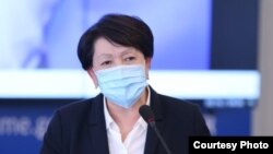 Нуржан Шайлдабекова, Борбордук шайлоо комиссиясынын төрайымы.