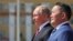 Russian President Vladimir Putin (left) and Mongolian President Khaltmaagiin Battulga in Ulan Bator on Mongolia on September 3. 