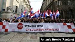 Prosvjed protiv Istanbulske konvencije, Zagreb, 24. ožujka 2018.
