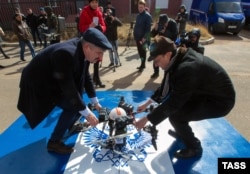 Улан-Удэ, подготовка к запуску дрона "Почты России"