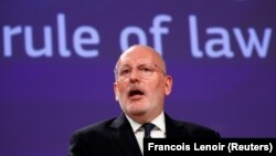  Frans Timmermans la Bruxelles