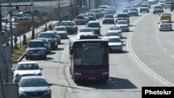 Armenia - Car traffic in Yerevan, 2 February 2018.