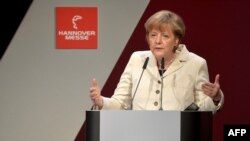 Канцлер Германии Ангела Меркель. Ганновер, 7 апреля 2013 года.