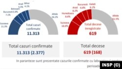 Analiză cazuri și decese de coronavirus