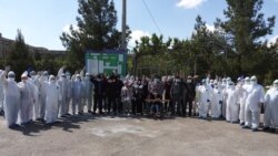 Бұхара қаласында коронавирустан жазылып шыққандар. 16 сәуір 2020 жыл.