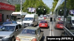 Автомобильное движение в Симферополе
