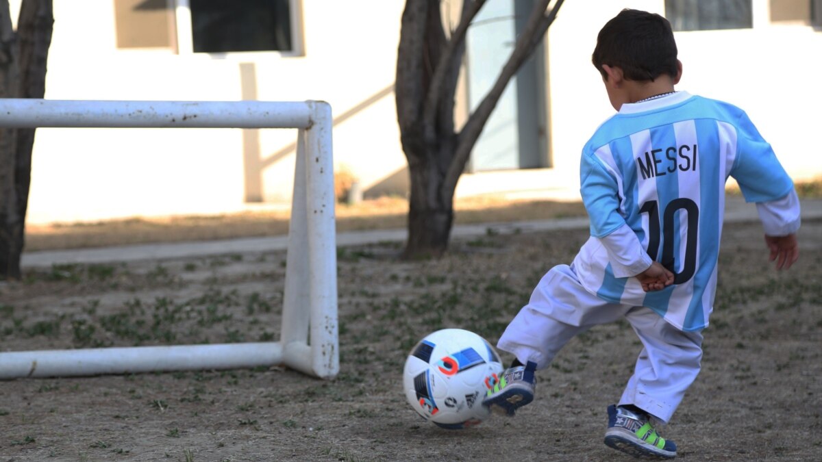 Look At How Happy The Boy Who Made A Messi Plastic Bag Shirt Is