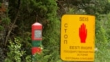 Estonia -- Scenes from the Saatse Boot border anomaly with Russia. July 30, 2019. 