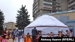 «Киіз үй мерекесі» фестивалі. Алматы, 4 сәуір 2015 жыл.