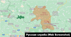 Масштаб українського наступу на сьогоднішній день виділено помаранчевим та зеленим кольором