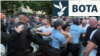 Protesta në Podgoricë kundër ndarjes së çmimit "13 Korriku" për shkrimtarin Beqir Vukoviq, 8 korrik 2025.