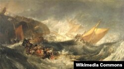 Уільям Тэрнэр, «Крушэньне транспартнага судна» (1810)