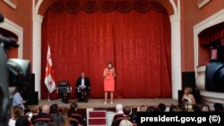 სალომე ზურაბიშვილი ბორჯომელებთან შეხვედრაზე