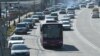 Armenia - Car traffic in Yerevan, 2 February 2018.