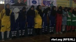 ارشیف، د افغانستان د فوټسال یوشمېر ښځینه لوبغاړې