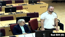 Ristić u sudnici Suda BiH na ročištu za određenje pritvora, septembar 2025.