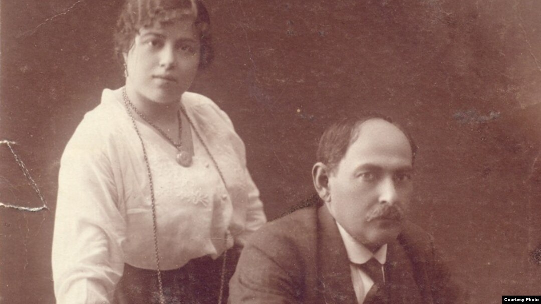 Nəriman Nərimanov həyat yoldaşı ilə