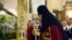 Georgian Patriarch Ilia II leading a midnight Christmas service at the Holy Trinity Cathedral in Tbilisi on January 7.