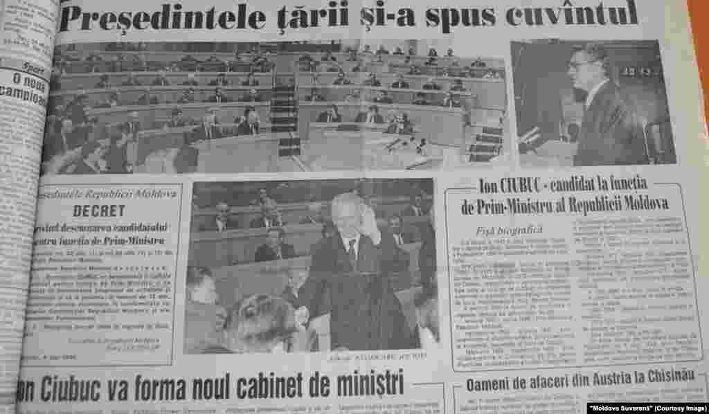 &quot;Moldova Suverană&quot;, 7 mai 1998, desemnarea lui Ion Ciubuc în calitate de candidat la funcţia de prim-ministru