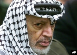 Yasser Arafat, 2002.