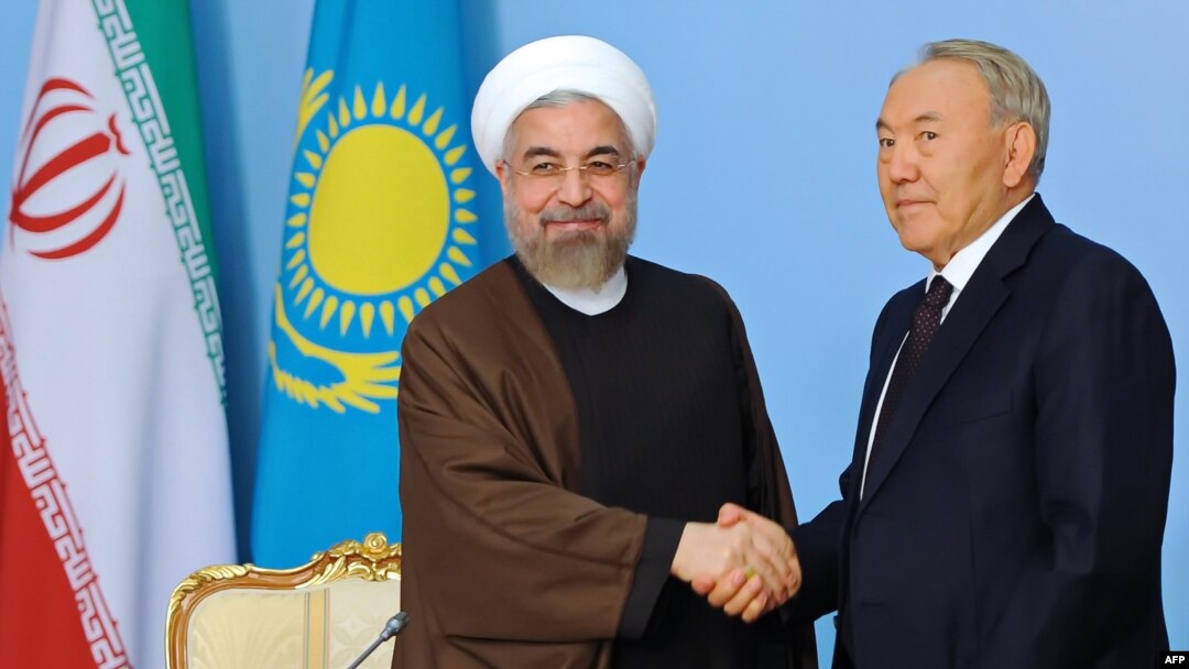 Nursultan Nazarbayev və Hassan Rohani 