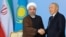 Президент Казахстана Нурсултан Назарбаев принимает в Астане президента Ирана Хасана Роухани. 9 сентября 2014 года.