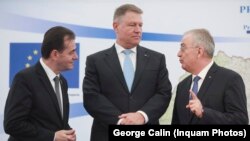 Președintele Klaus Iohannis, premierul Ludovic Orban și primarul Clujului Emil Boc