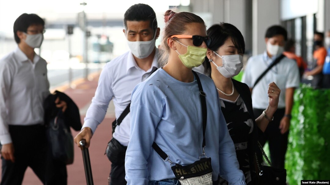 Kristina Țimanovskaia a părăsit Japonia de la Aeroportul Narita, aflat la est de Tokyo. 
