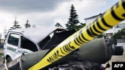 Ruska raketa koja je pala na gruzijsko vojno vozilo u Potiju, 11. avgust 2008.