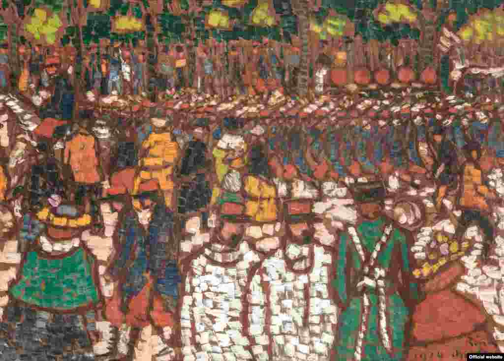 József Rippl-Rónai Soldați francezi mărșăluind, 1914 bpk / RMN - Grand Palais / Patrice Schmidt