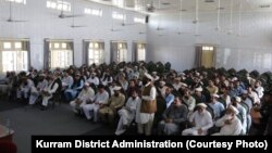 په کورمه کې د ناامنیو پرضد د شوې یوازې جرګې کډونوال. (انځور: ارشیف)