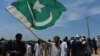 Pakistani and Afghan Pashtuns gather at a rally in Islamabad in July 2015. 