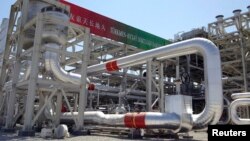 "Galkynyş" gaz käniniň açylyşy. Arhiw suraty.