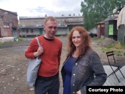 Наталья Ермолина и Иван Голунов на Баркемпе в Карелии, 2021