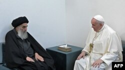 Папа Римский Франциск и аятолла Али ас-Систани