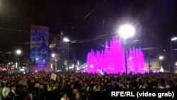 Анти владин протест во Србија.