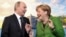 Владимир Путин и Ангела Меркель. Коллаж