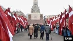 Мероприятие памяти латышских легионеров. Рига, 16 марта 2007 года