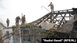 Tajikistan,Khatlon region, a floods desrtoyed about 60 house in Qurghonteppa city,2 April 2012