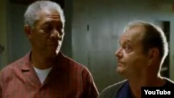 Jack Nicholson și Morgan Freeman în The Bucket List