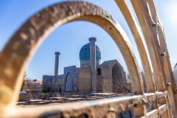 Мавзолей Гур-Эмир в Самарканде. Узбекистан, 29 ноября 2019 года.