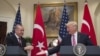 Реджеп Эрдоган и Дональд Трамп во время встречи с журналистами, 16 мая 2017 