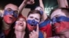 Russian Fans Celebrate Soccer Team's Unexpected Reversal Of Fortune